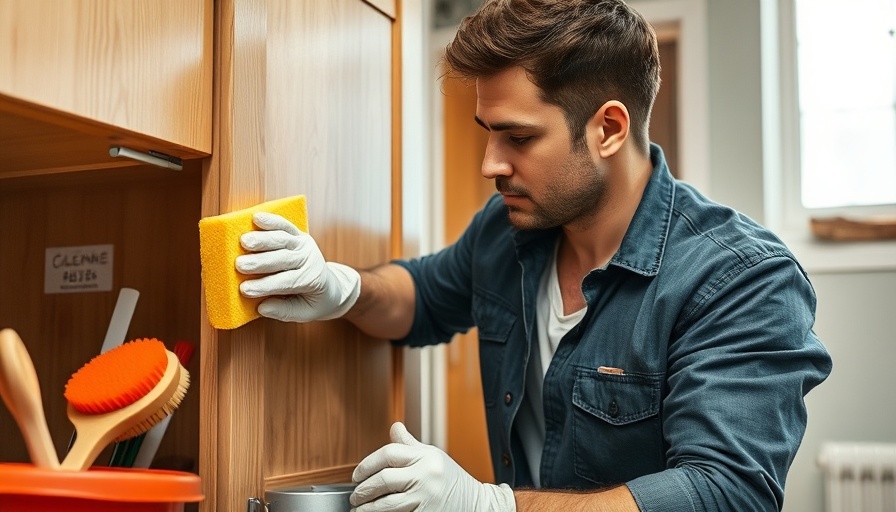 Woman cleaning under sink to prevent pests from getting into your house.