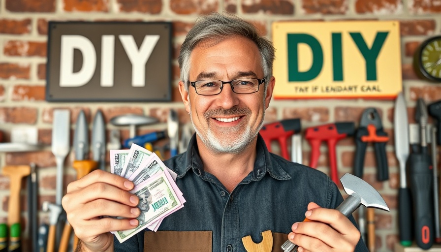DIY Essentials for Homeowners promo with tools and currency.