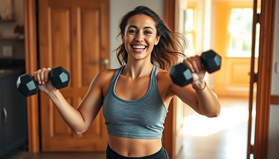 Energetic young woman staying fit while traveling workouts indoors.