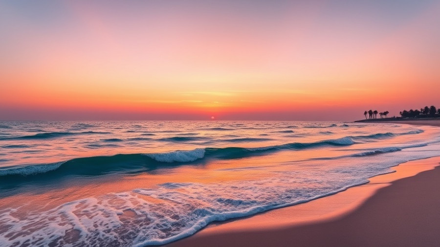 Reimagining Health Summit 2025 beach sunset scene.