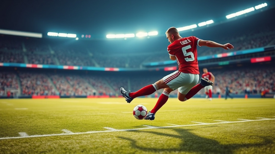 Football action kicking field goal in stadium, Memphis come from behind victory.