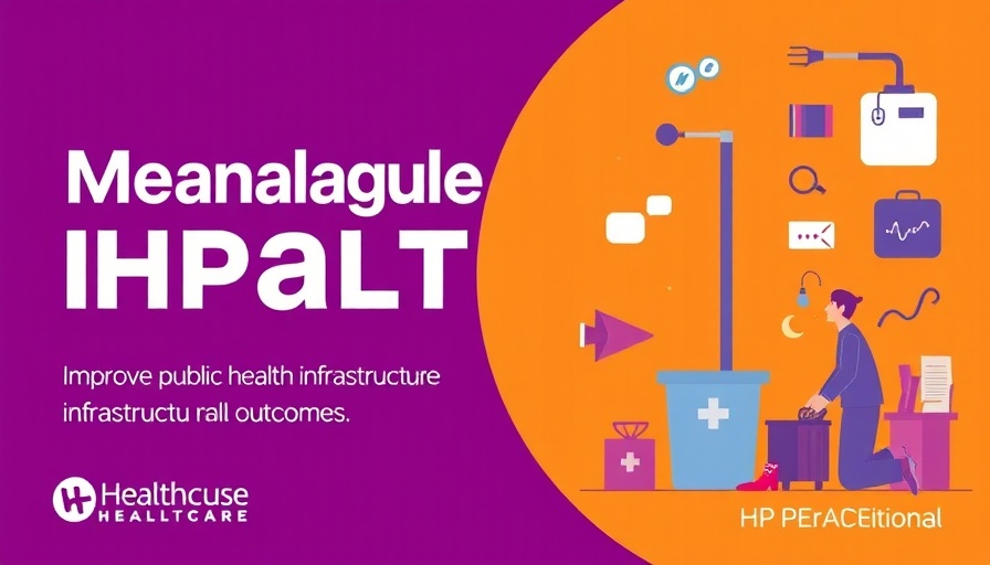 Healthcare impact promotional graphic highlighting advancements in public health.