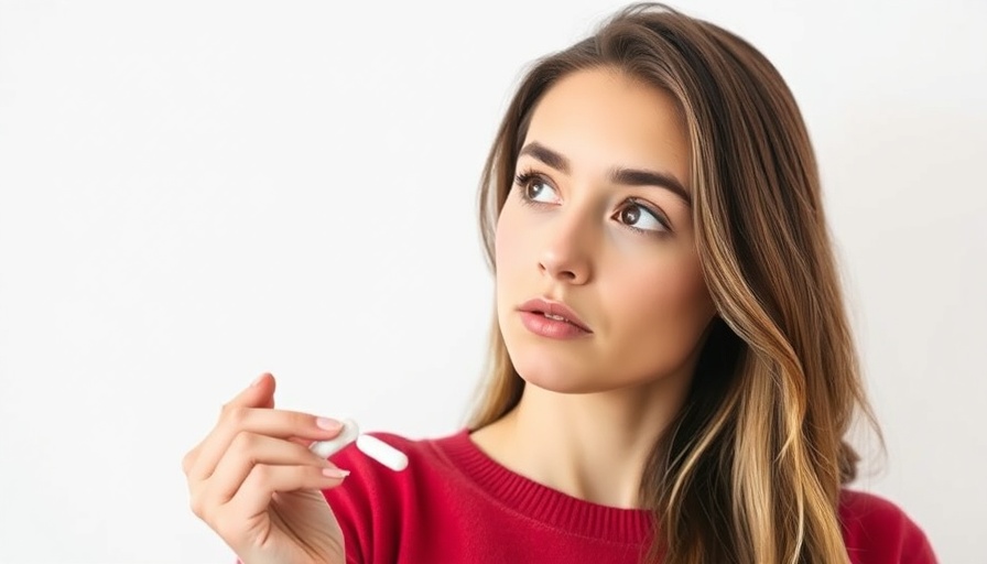Thoughtful woman examining handful of pills, supplement interactions.