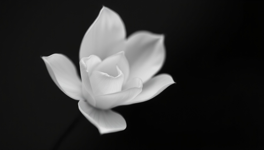 Delicate white flower symbolizing tranquility.