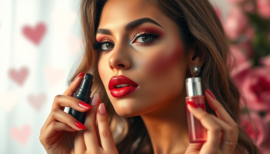 Valentine's Day Beauty Must-Haves 2025 featuring vibrant beauty look.