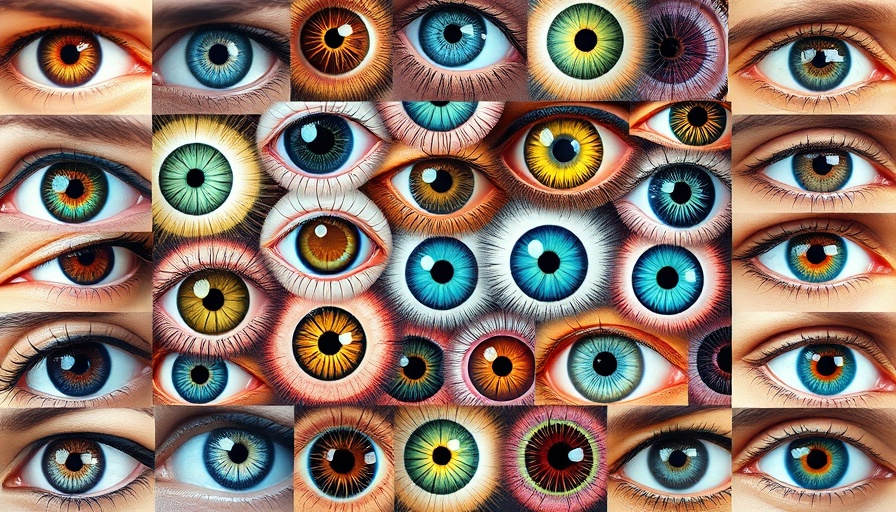 Colorful array of colored contacts and eyes, showcasing styles.