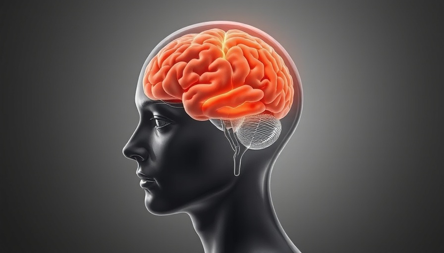 Illustration of brain highlighting neurogenic bladder causes.