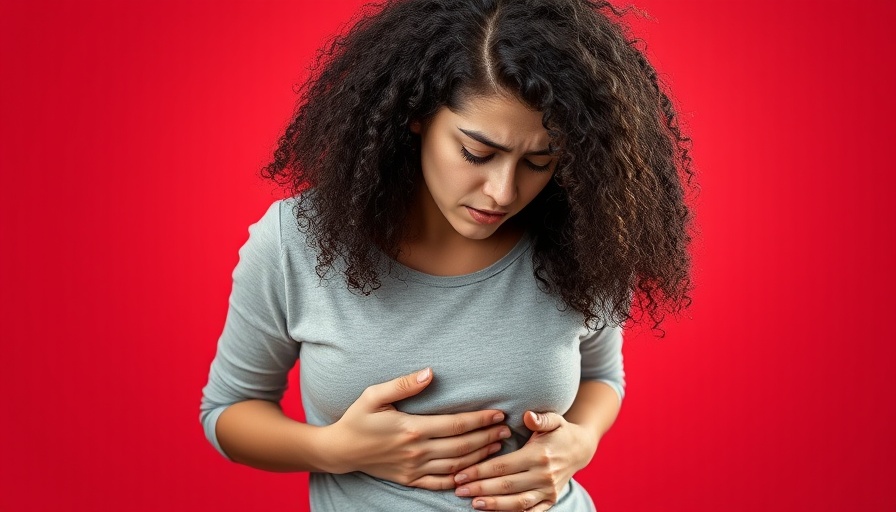 Woman experiencing discomfort, bowel incontinence in women concept
