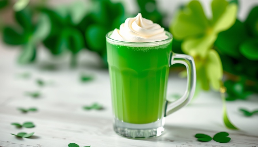 Best St. Patrick's Day Cocktail in festive setting.
