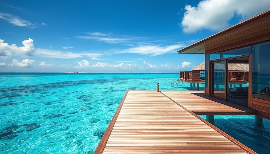 Luxurious villa over clear blue ocean, perfect for Hilton credit card perks in Florida.