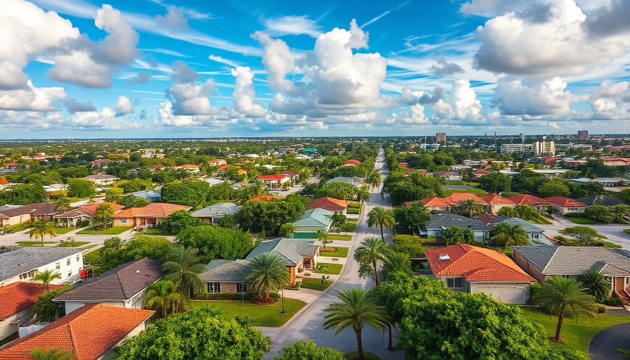 Aerial view of Hialeah neighborhood showcasing real estate trends.