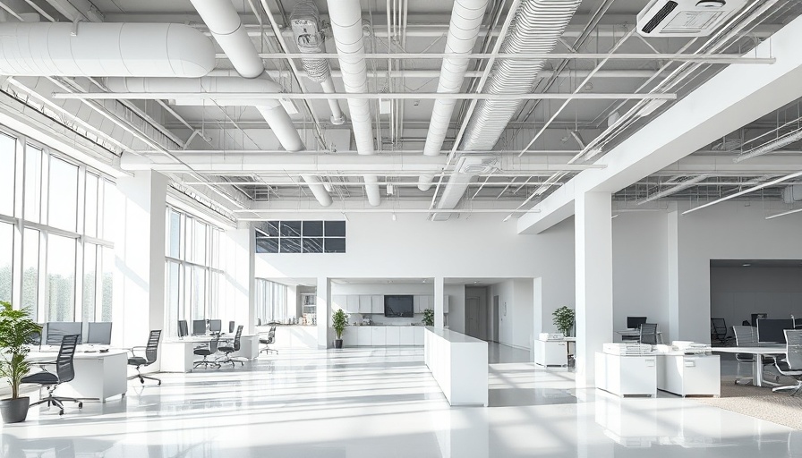 Modern office interior in Fort Lauderdale construction expansion.