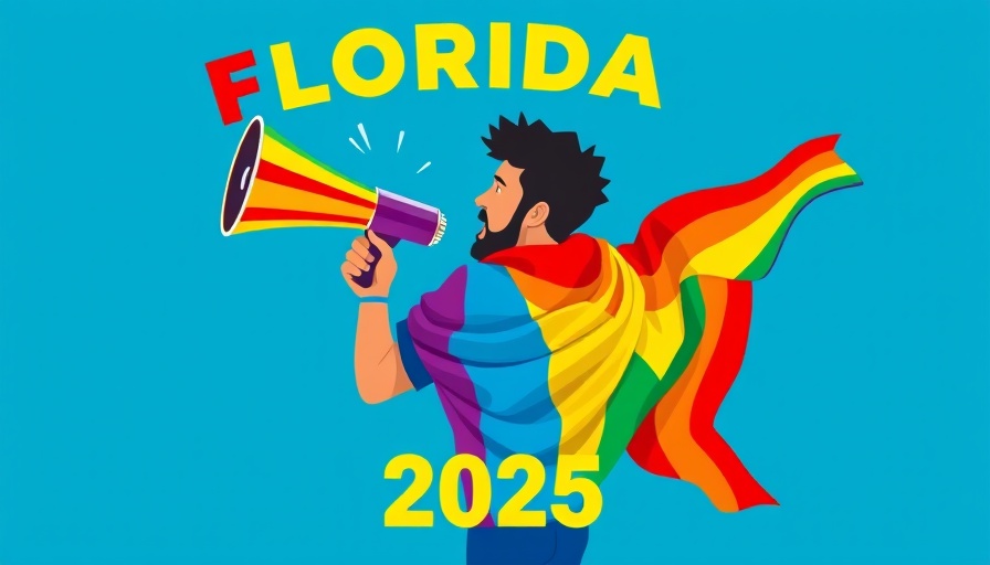 Florida Pride events 2025 celebration poster