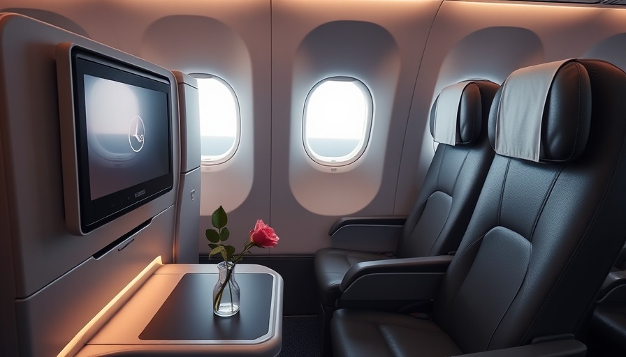 Luxury Air Travel Lufthansa Allegris Cabin showing plush seating and decor.