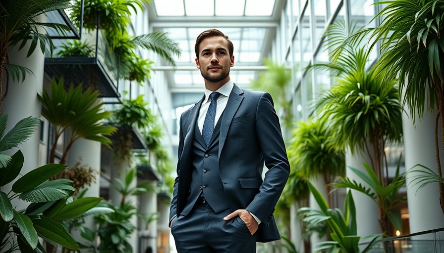 Professional man in office atrium highlights challenges in the accounting industry.