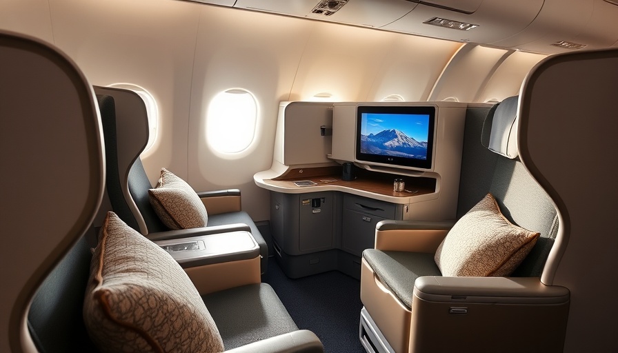 Luxurious Lufthansa Allegris cabin interior with modern design.