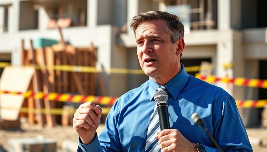 Locality Bank Leadership Expansion event speaker at a construction site.