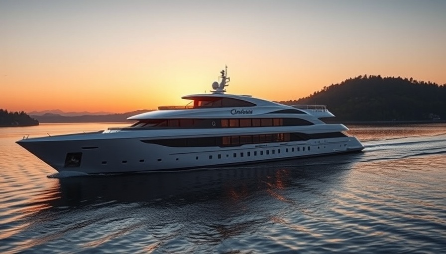 Bordeaux wine region river cruise ship sailing at sunset.