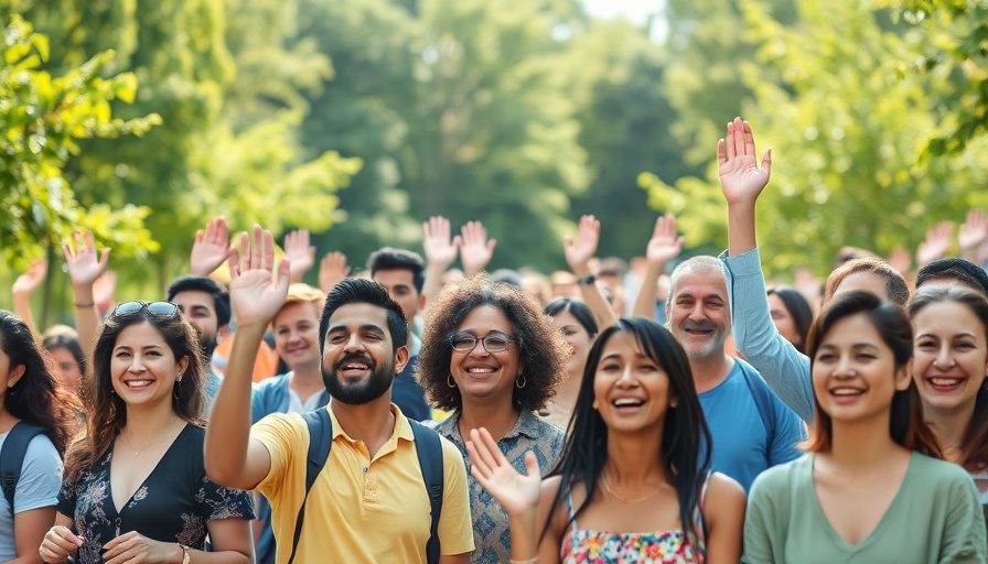 Participants in Walk for Wellness initiative gathered outdoors.