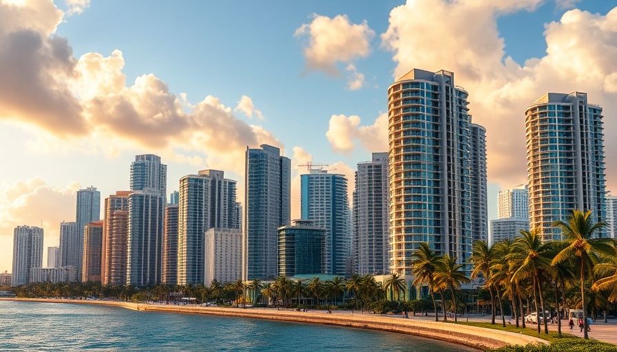 Modern Miami skyline highlighting multifamily real estate.