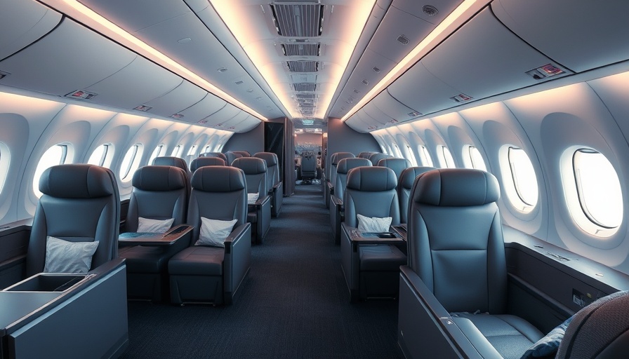 Luxurious business class cabin showcasing United Business Card benefits for Florida homeowners.
