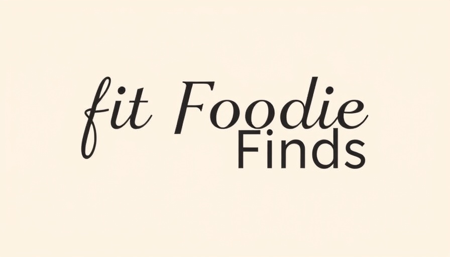 Fit Foodie Finds logo design, sleek typography