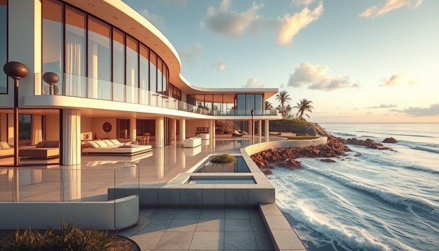 Modern beachfront home showcasing Miami Beach luxury home market.
