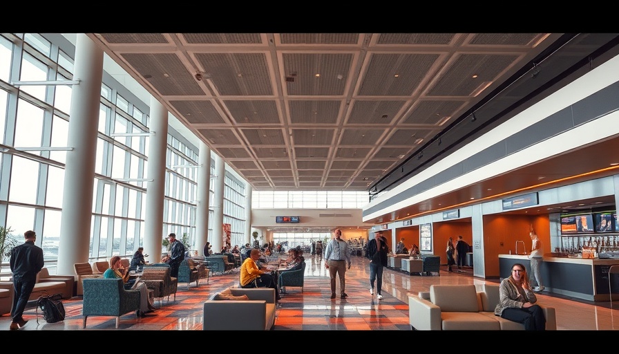 Luxurious United Club lounge access with modern amenities.