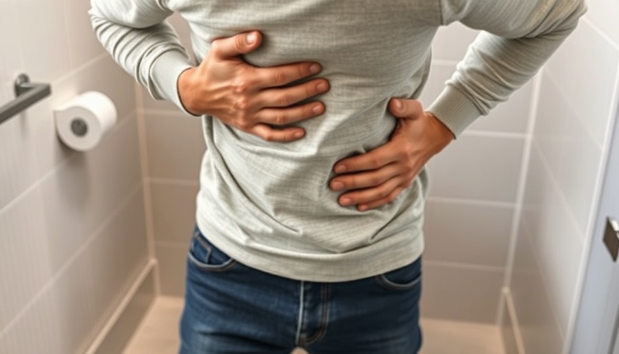 Person showing ketamine addiction effects in a bathroom with discomfort.