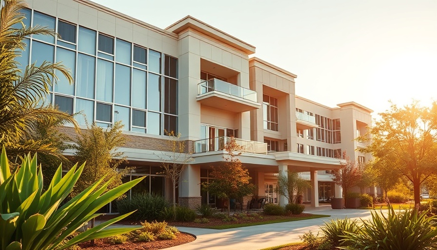 Luxurious Welltower senior living facility in Florida surrounded by nature.