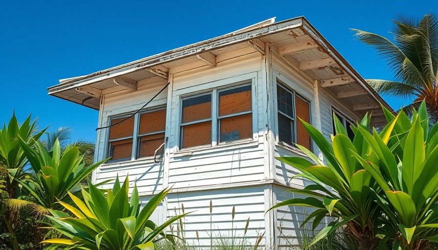 Old beachside house in Miami, suitable for teardown sales.