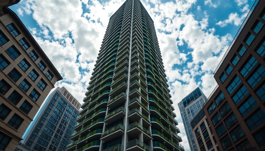 Live Local Act Project South Miami: modern skyscraper with green balconies.