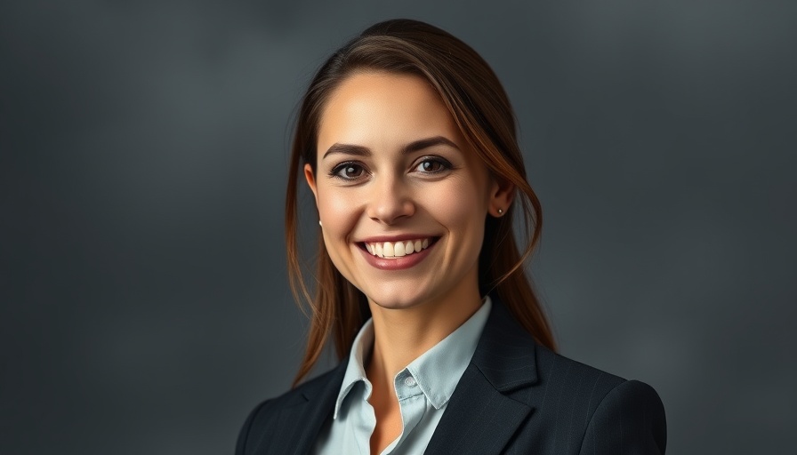 Professional woman portrait, highlighting empathy.