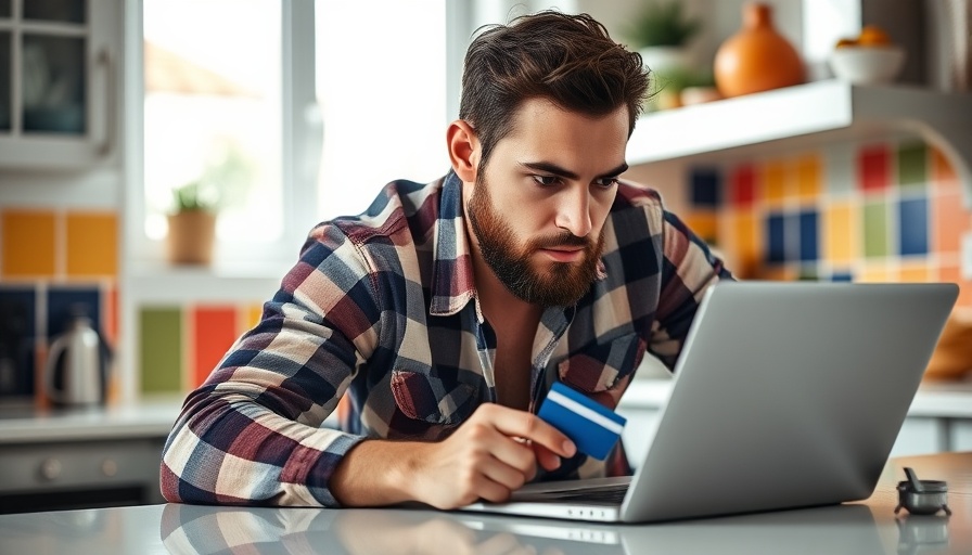 Transfer Chase Ultimate Rewards points to United, man with laptop and credit card in kitchen.
