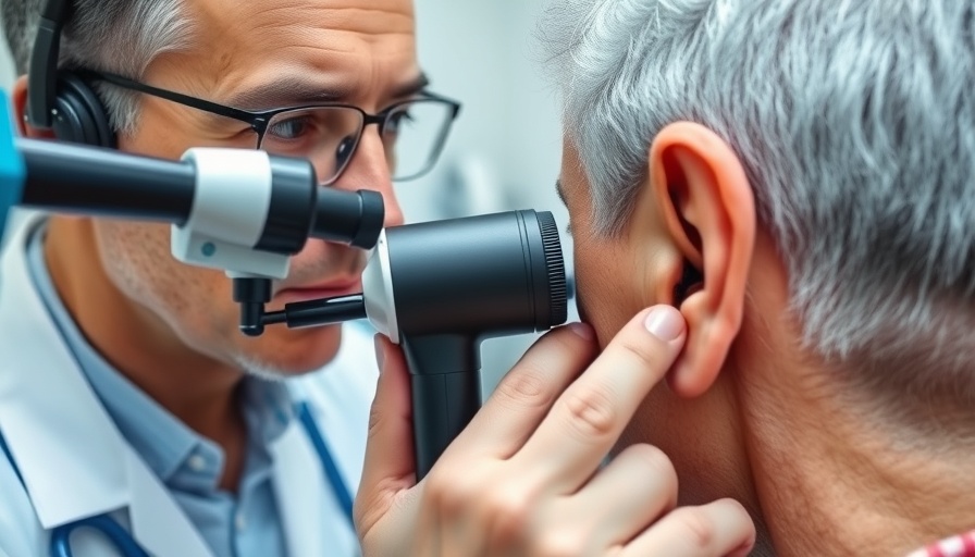 Regular hearing checkups with medical professional using otoscope