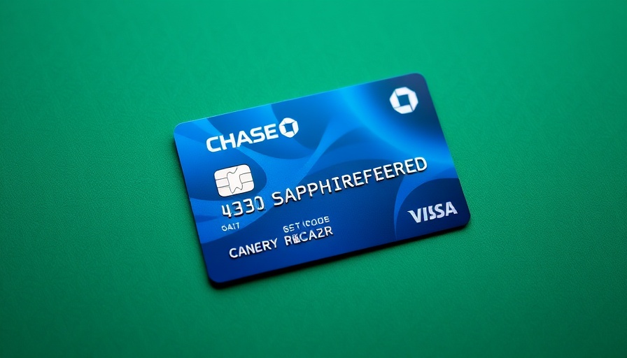 Chase Sapphire Preferred card on stylish background.
