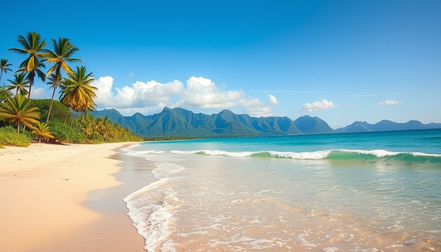 Tropical Hawaii beach with turquoise water for flights using points.