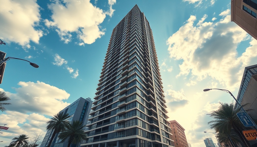 Modern apartment building in Brickell symbolizing affordable housing.