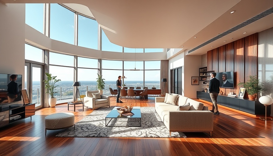 Modern living room in Coral Gables real estate flip