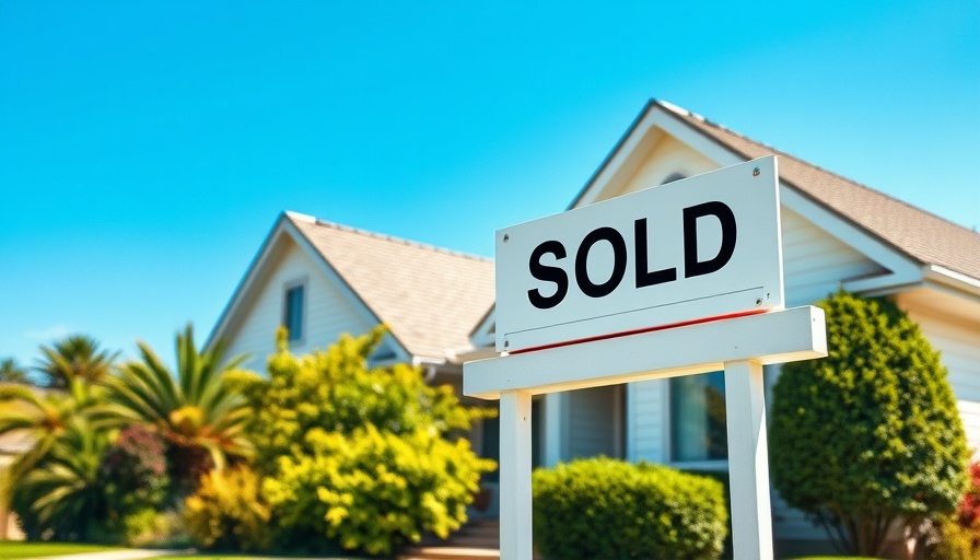 Sold sign in front of a house in South Florida housing market.