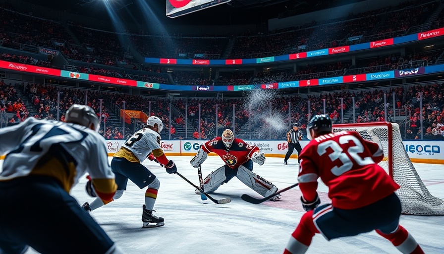 Florida Panthers playoff win, intense hockey action with goalie defending.