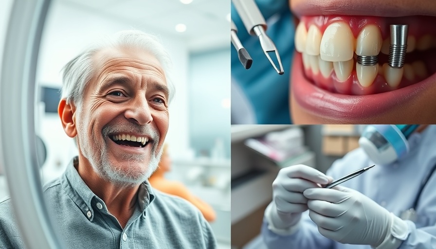 All-on-4 dental implants care collage showcasing dental procedures.
