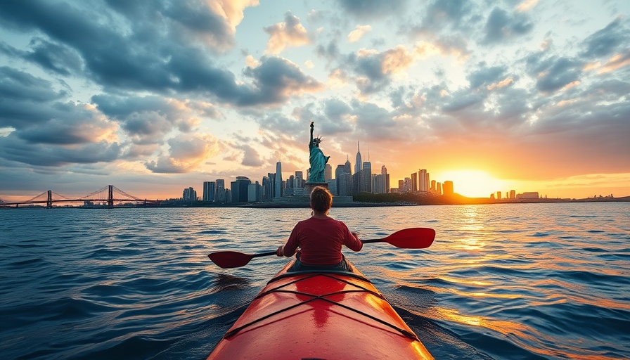 Kayaking near the Statue of Liberty, sunset view, Chase Sapphire Preferred 100,000 Points Offer