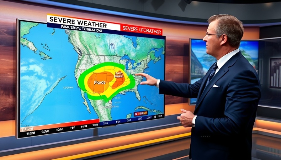 Central Florida storm forecast showing severe weather risks.