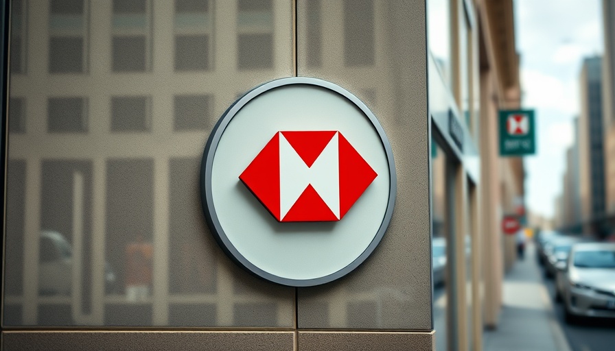 HSBC logo on building associated with Miami renewable energy investment.