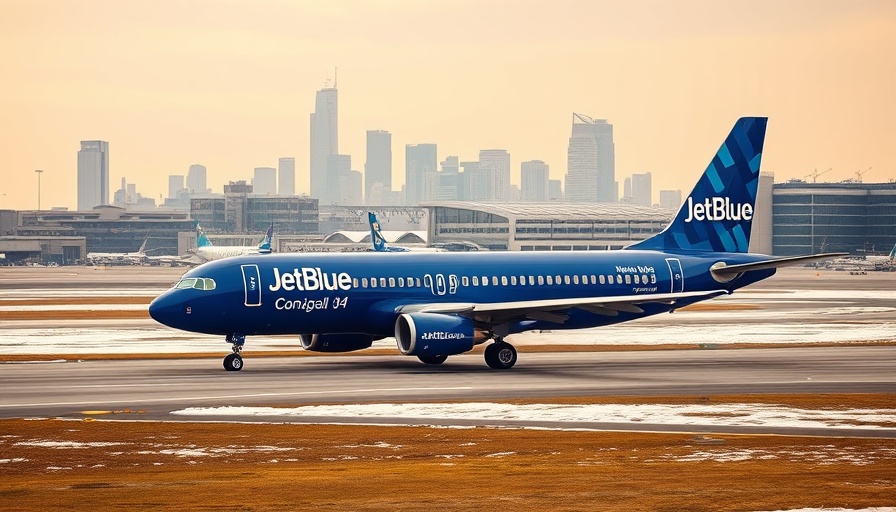JetBlue airplane on tarmac in 2025 airline rankings.