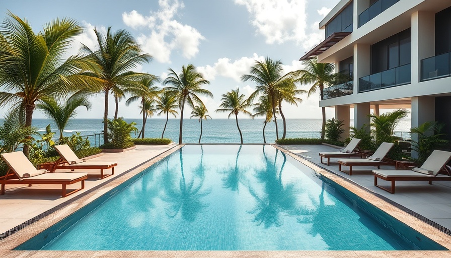 Fort Lauderdale beach resort renovation, luxurious pool area with ocean view