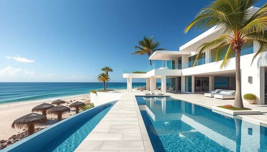 Luxurious Highland Beach mansion for sale overlooking the sea.