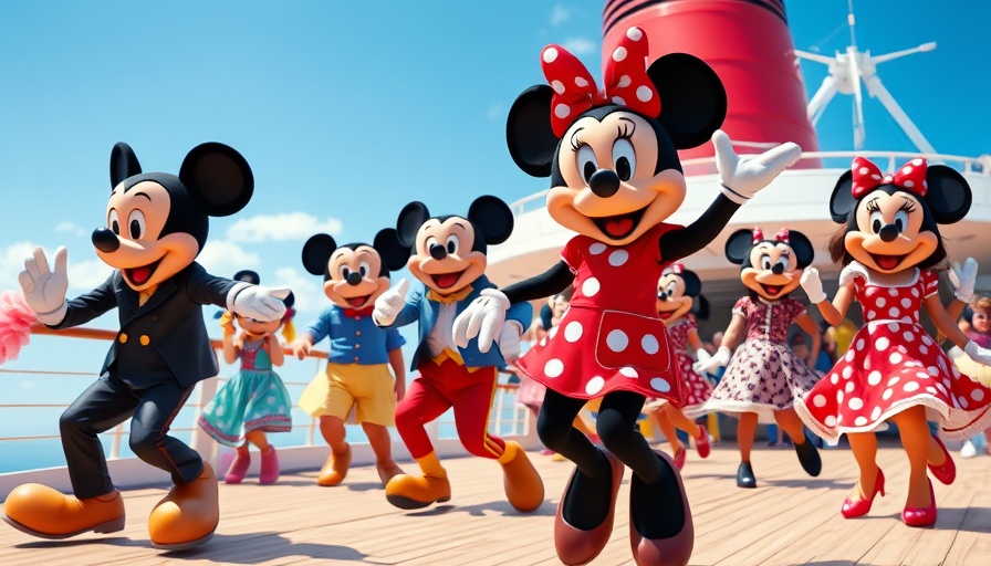 Disney Fantasy cruise ship deck entertainment show.
