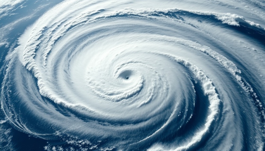 Satellite image of hurricane in Gulf of Mexico highlights Florida hurricane preparedness.